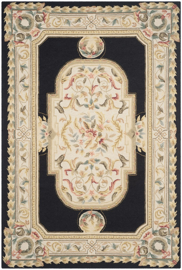 Safavieh Claiborne Hand Hooked Polypropylene Rug Navy / Ivory EZC756A-3