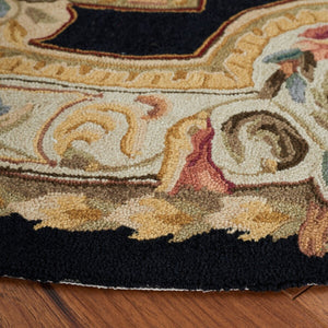 Safavieh Claiborne Hand Hooked Polypropylene Rug Navy / Ivory EZC756A-3