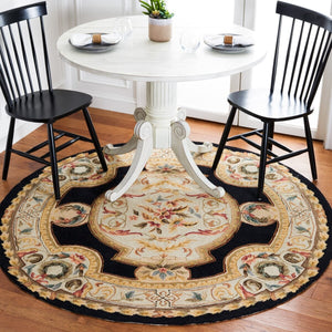 Safavieh Claiborne Hand Hooked Polypropylene Rug Navy / Ivory EZC756A-3