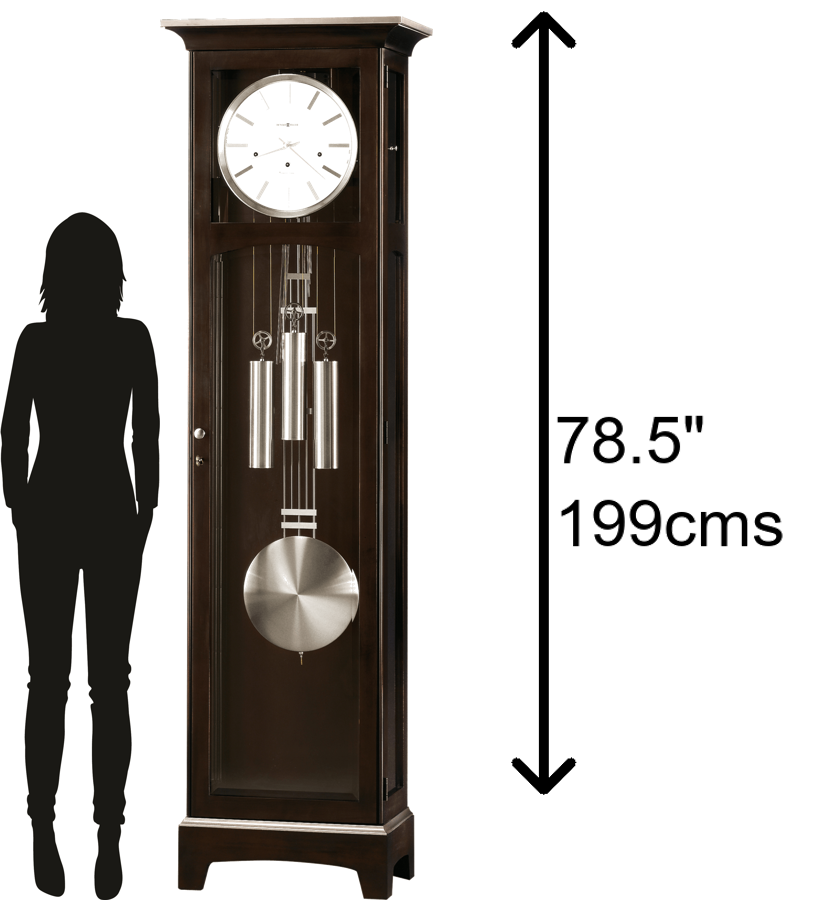 Hekman Furniture 610866 Urban Ii Grandfather Clock - Elegant Espresso Finish With Westminster Chimes & Heirloom Quality Espresso Urban Grandfather Clock Ii 610866