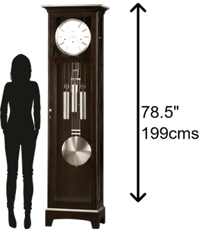 Hekman Furniture 610866 Urban Ii Grandfather Clock - Elegant Espresso Finish With Westminster Chimes & Heirloom Quality Espresso Urban Grandfather Clock Ii 610866