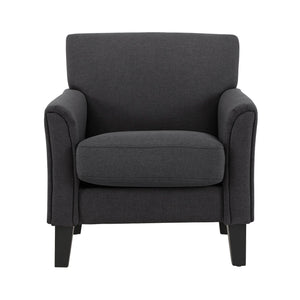 Homelegance By Top-Line Huntley Modern Accent Chair Dark Grey Linen