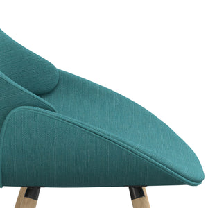 English Elm Malden Mid-Century Bentwood Dining Chair In Turquoise Blue - Stylish Comfort For Any Space! B136P158896