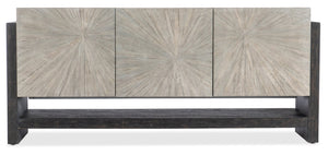 Hooker Furniture Melange Starburst Ground Perspective Credenza With Soft-Close Doors, Ventilated Media Back & Power 628-85170-95