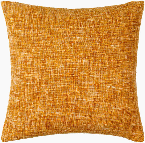 Surya Ezequiel 18"X18" Modern Accent Pillow - Luxurious Cotton Blend, Stylish Texture For Any Room Decor Camel Cotton,Polyester,Cotton,Polyester Ezq001-2020d