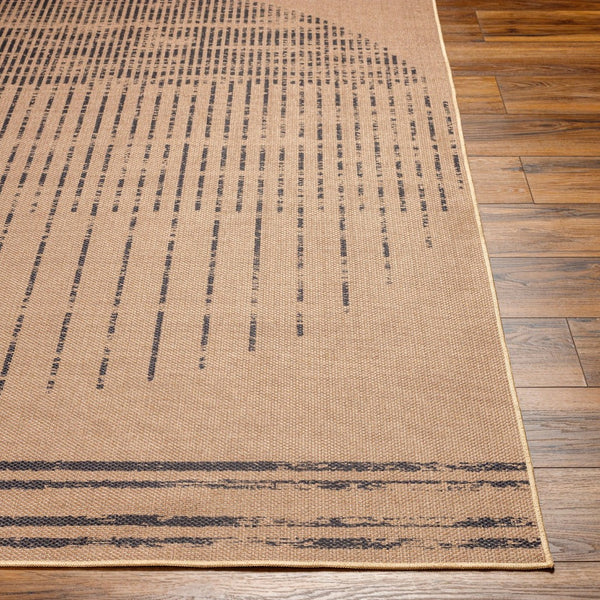 Livabliss Ez Jute Flatweave Area Rug Recycled Fabric Low Profile Farmhouse Coastal Living Room Light Brown, Bl 8' x 10' EZT2301-810