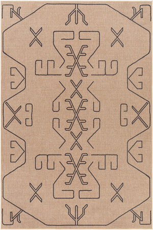 Livabliss Ez Jute Flatweave Recycled Fabric Area Rug Earthy Cottage Accent for Entryways Light Brown, Bl 9' x 12' EZT2306-912