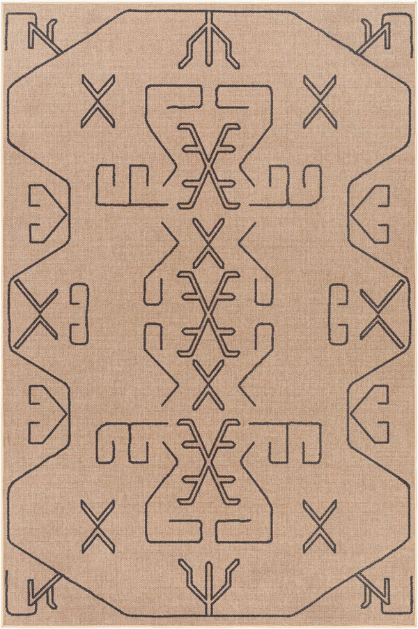 Livabliss Ez Jute Flatweave Recycled Fabric Area Rug Earthy Cottage Accent for Entryways Light Brown, Bl 9' x 12' EZT2306-912