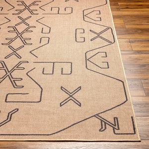 Livabliss Ez Jute Flatweave Recycled Fabric Area Rug Earthy Cottage Accent for Entryways Light Brown, Bl 9' x 12' EZT2306-912