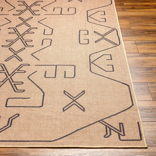 Livabliss Ez Jute Flatweave Recycled Fabric Area Rug Earthy Cottage Accent for Entryways Light Brown, Bl 9' x 12' EZT2306-912