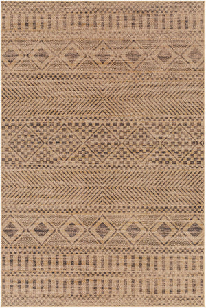 Livabliss Ez Jute Recycled Fabric Flatweave Runner Rug for Hallways and High Traffic Entryways Light Brown, Bl 9' x 12' EZT2315-912