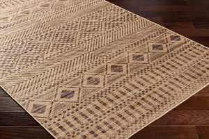 Livabliss Ez Jute Recycled Fabric Flatweave Runner Rug for Hallways and High Traffic Entryways Light Brown, Bl 2'6" x 8' EZT2315-268