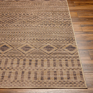 Livabliss Ez Jute Recycled Fabric Flatweave Runner Rug for Hallways and High Traffic Entryways Light Brown, Bl 2'6" x 8' EZT2315-268