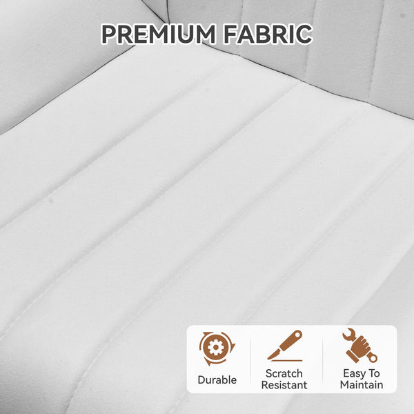 English Elm Modern Dining Chairs Set Of 4 - Stylish Upholstered Kitchen Side Chairs With Cushions & Metal Legs T3950P394447