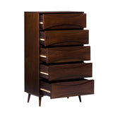 30" Atticus 5 drawer chest Walnut BR5DATTDRWT-T Walker Edison