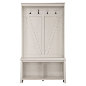 OSP Home Furnishings Garnet Entry Hall Tree Off White