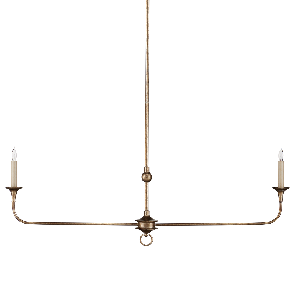 Nottaway Bronze Linear Chandelier - Elegant Pyrite Finish, Perfect for Kitchen Islands & Bars!