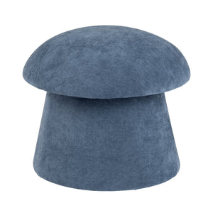 Crestview Collection Modern Mushroom-inspired Ottoman With Hidden Storage - Stylish Spice Yellow Accent For Any Room Navy Solid Wood Evfzr3908nvy