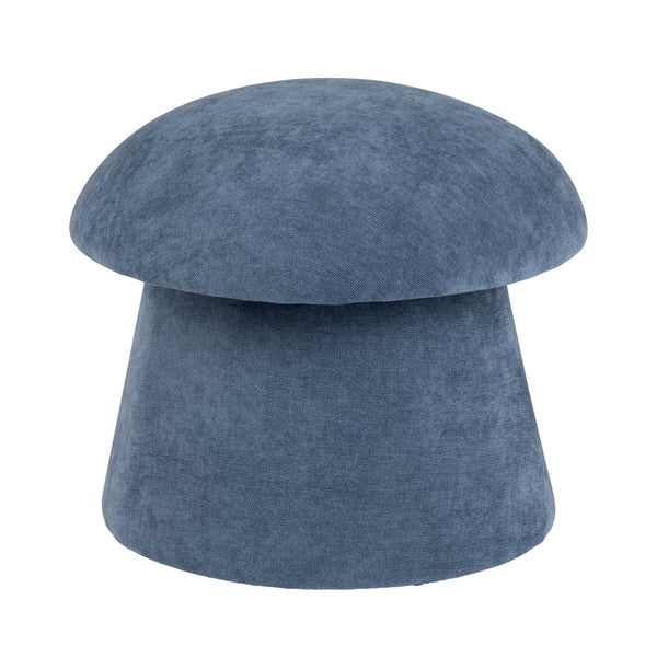 Crestview Collection Modern Mushroom-inspired Ottoman With Hidden Storage - Stylish Spice Yellow Accent For Any Room Navy Solid Wood Evfzr3908nvy