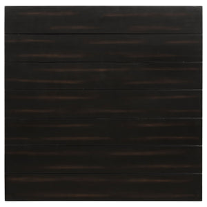 English Elm Sutter Farmhouse Square End Table with Louvered Drawer and Planked Pine Wood Top B062P441045