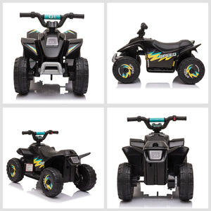 English Elm Aosom Toddler Electric Atv Quad Ride on with Steel Frame and Forward Reverse Controls W2225P200722