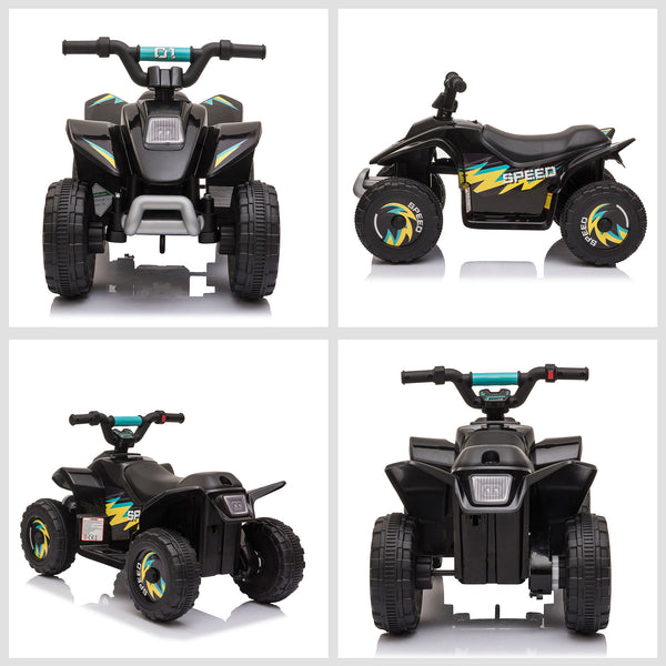 English Elm Aosom Toddler Electric Atv Quad Ride on with Steel Frame and Forward Reverse Controls W2225P200722