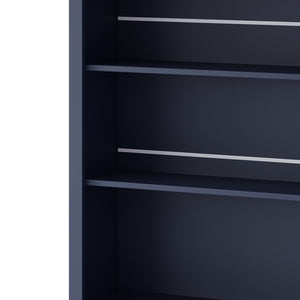 English Elm Topmax 83.7" Blue Kitchen Pantry With Faux Marble Top, 5 Drawers, Adjustable Shelf N717P221575C-GIGA