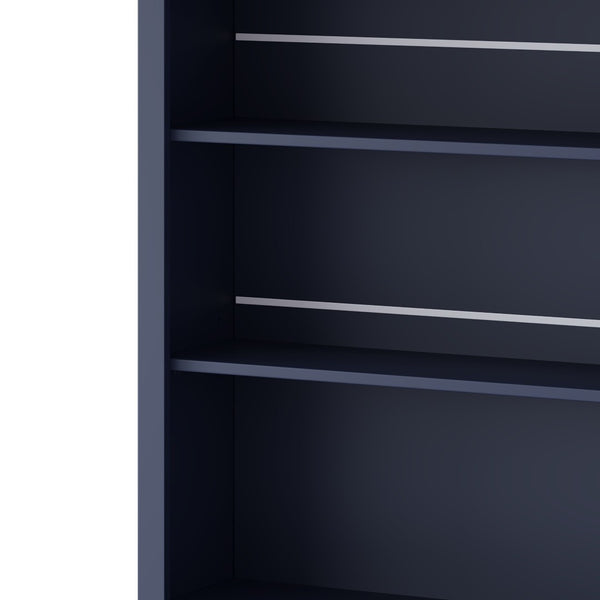 English Elm Topmax 83.7" Blue Kitchen Pantry With Faux Marble Top, 5 Drawers, Adjustable Shelf N717P221575C-GIGA