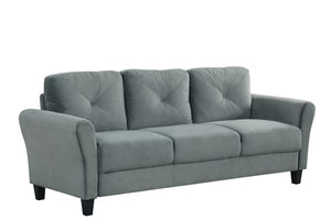 English Elm Couch Versatile Velvet Sectional For Small Spaces – Luxurious Comfort, Modular Design & Easy Care W2121P307538
