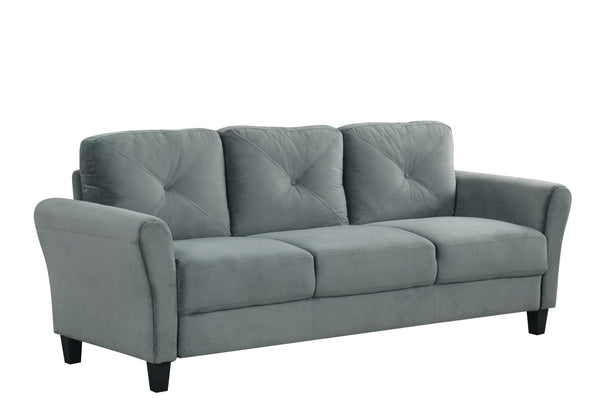English Elm Couch Versatile Velvet Sectional For Small Spaces – Luxurious Comfort, Modular Design & Easy Care W2121P307538