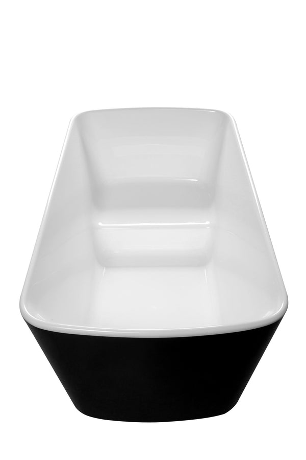 English Elm 49'' Acrylic Freestanding Japanese Soaking Tub Glossy Spa Sit-in Square Bath W1573P412322