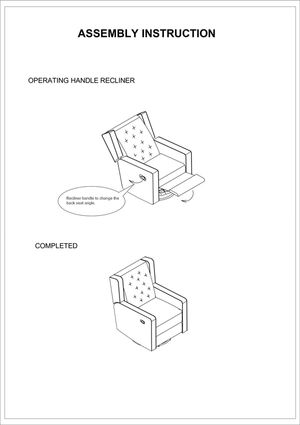English Elm Contemporary swivel glider recliner chair with manual motion, tufted wingback cushion, cozy living seat LIGHT GREY 31 L x 29 W x 27 H B011P184989