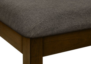 English Elm Dining Chair Set of 2 Upholstered with Turned Wood Legs, High Slat Back, Comfortable Seating Appeal Brown 39 L x 11 W x 19 H B2710P218890