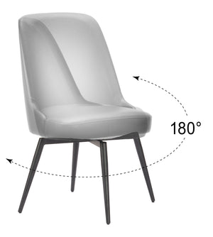 Zuo Modern Keppel Swivel Dining Chair Set Of 2 - Modern Comfort And Style For Contemporary Spaces Black 100% Polyurethane,Plywood,Steel 110843-zuo-modern