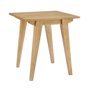 English Elm Walker Edison - Japandi Minimal Solid Wood Side Table with Tapered Legs — Sleek Veneer Nightstand for Small Spaces Light Brown 24.83 L x 22.94 W x 4.57 H B185P168911