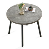 English Elm Table Top Only !!! Grey Round Dining Table