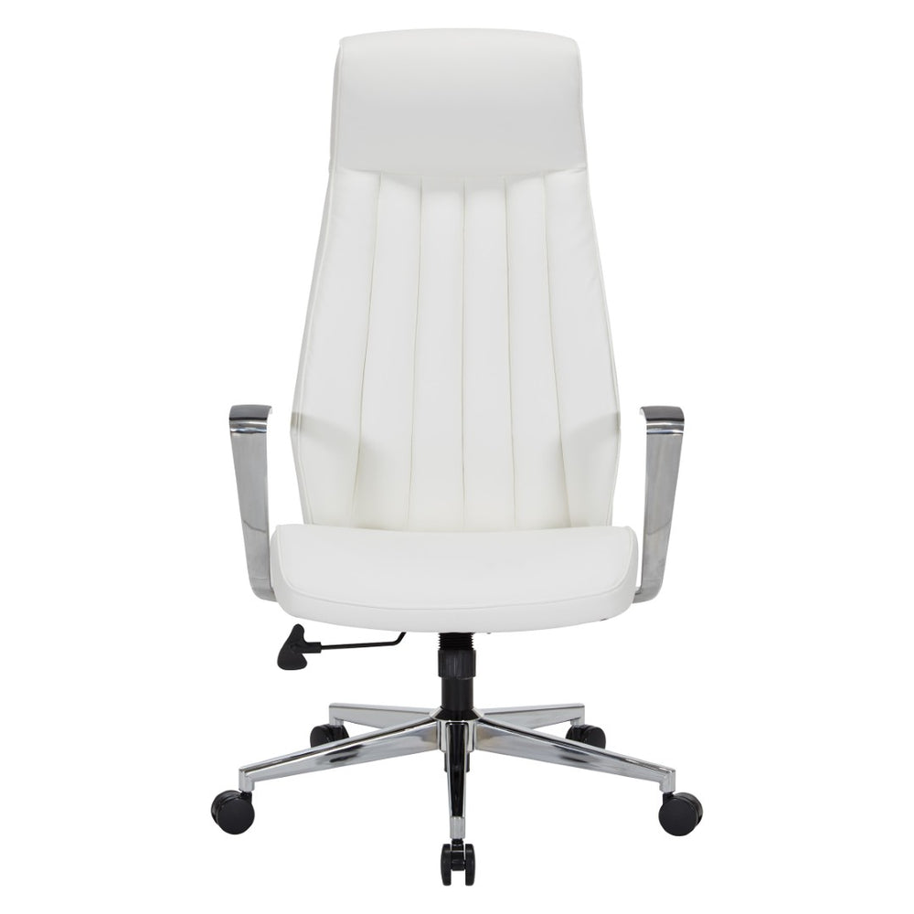 OSP Home Furnishings High Back Ergonomic Office Chair with Antimicrobial Fabric and Pneumatic Height Adjustment 62200C-R101