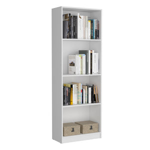 English Elm 2 Piece Bookcase Set with 9 Shelves – Matte Finish Storage Cabinets, Durable Particleboard, Modern Chic Appeal White 45 L x 16 W x 6 H B070S00224