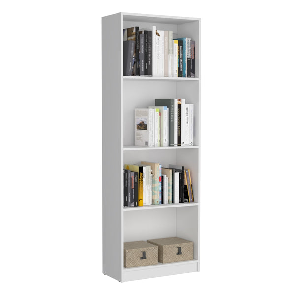 English Elm 2 Piece Bookcase Set with 9 Shelves – Matte Finish Storage Cabinets, Durable Particleboard, Modern Chic Appeal White 45 L x 16 W x 6 H B070S00224