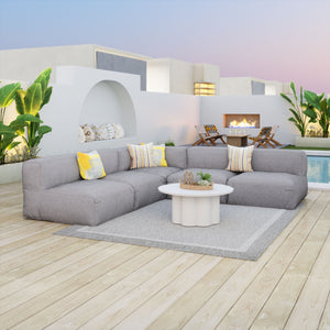 Zuo Modern Palmier Coffee Table In White - Modern Aluminum Design For Chic Living Rooms & Stylish Lounges White Aluminum 704070-zuo-modern