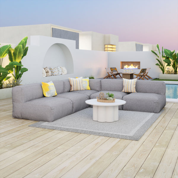 Zuo Modern Palmier Coffee Table In White - Modern Aluminum Design For Chic Living Rooms & Stylish Lounges White Aluminum 704070-zuo-modern