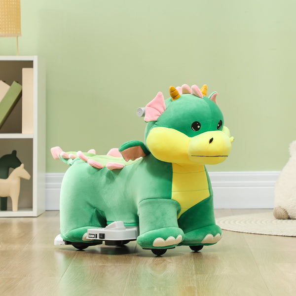 English Elm Qaba Triceratops Toddler Ride on Toy 6v Battery Powered Dinosaur Car with Music W2225P249819