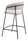 Josephine Counter Stool - Set of 2 Cream 109671 Zuo Modern