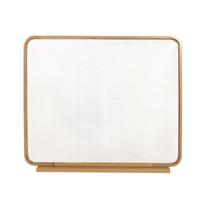English Elm Tahlia Single Panel Iron Fireplace Screen Fine Mesh Spark Guard Modern Hearth Decor Golden N775P386922G