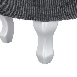 English Elm Christopher Knight Home® - 29.5'' Storage Bench with Button-Tufted Fabric, Tassel-Trim Ottoman with Hidden Compartment for Bedroom Grey 30.25 L x 18.5 W x 14 H N761P335817E