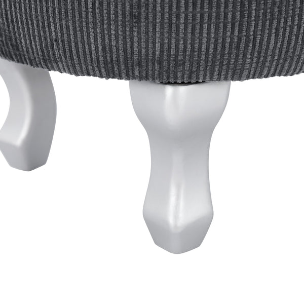 English Elm Christopher Knight Home® - 29.5'' Storage Bench with Button-Tufted Fabric, Tassel-Trim Ottoman with Hidden Compartment for Bedroom Grey 30.25 L x 18.5 W x 14 H N761P335817E