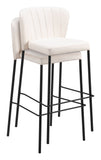 Linz Barstool - Set of 2 Cream 109782 Zuo Modern