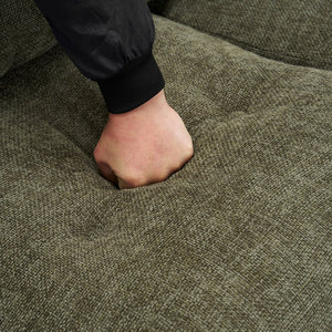 English Elm Christopher Knight Home® - 78" Upholstered Sofa with Tufted Linen-Like Fabric, Deep 19" Seat, Sturdy Rubber Wood Legs, 900lb Capacity Dark Green N763P243921F