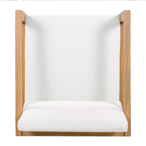 English Elm Outdoor Acacia Wood Dining Chairs Set of 2 Slatted Teak Finish Patio Seating N768P380148L_4