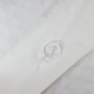 English Elm King/Cal King Cotton Printed Duvet Cover Set with Tufted Trim Rows, Black Stripe Percale, Hidden Bar Tacks, Shams B03596488